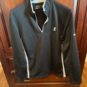 Nike Golf Disney/Mickey Logo Black and Gray Men's Lightweight Jacket (1/4 zip)